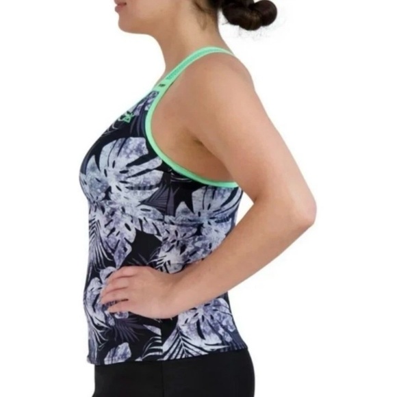 ZeroXposur Ladies O-Ring Action Tankini Top Size S Edamame NWT - Picture 2 of 9